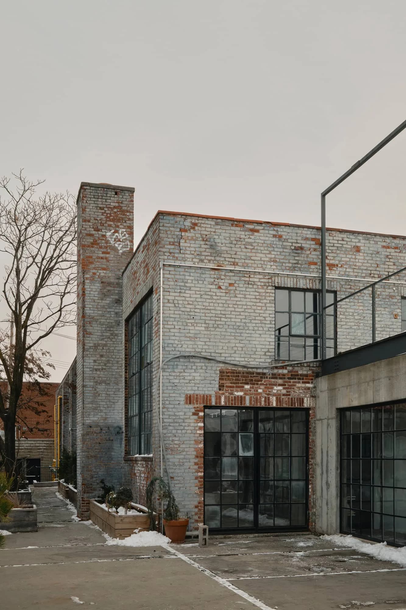 Courtyard exterior brick