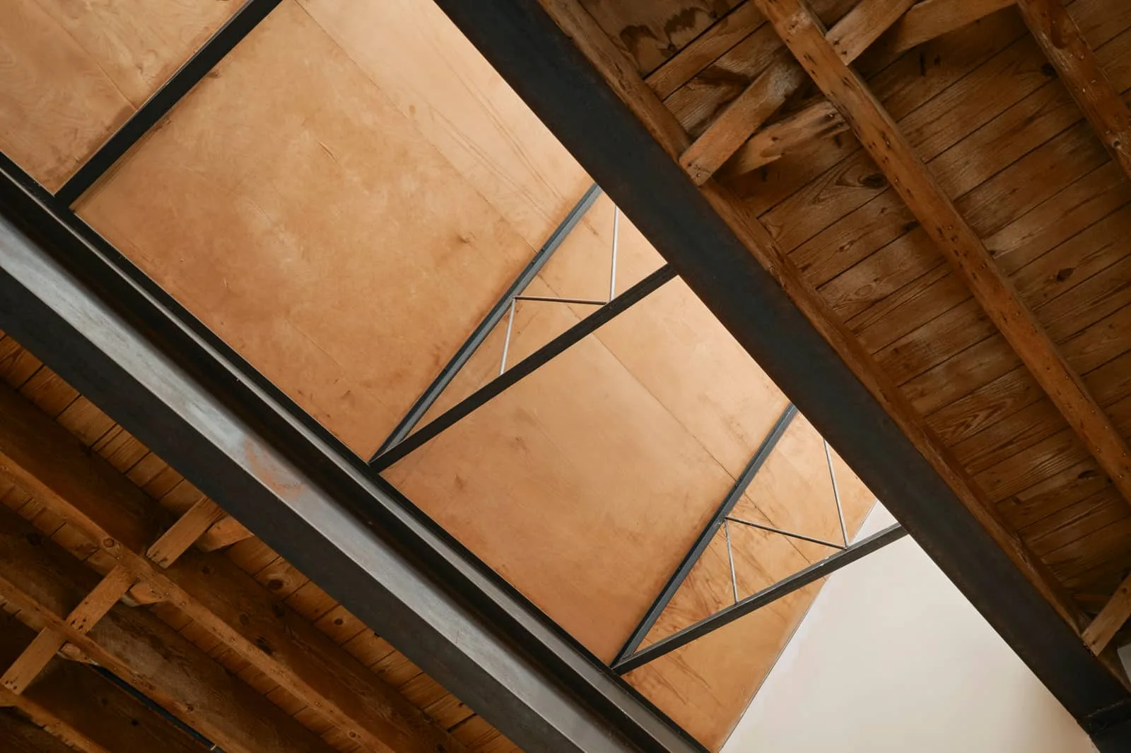 Green room skylight detail